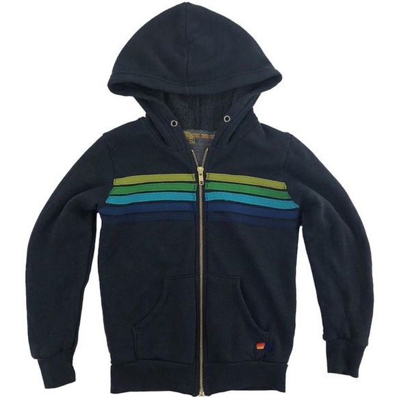 Aviator Nation Other - Avaitor Nation 5 Stripe Zip Hoodie